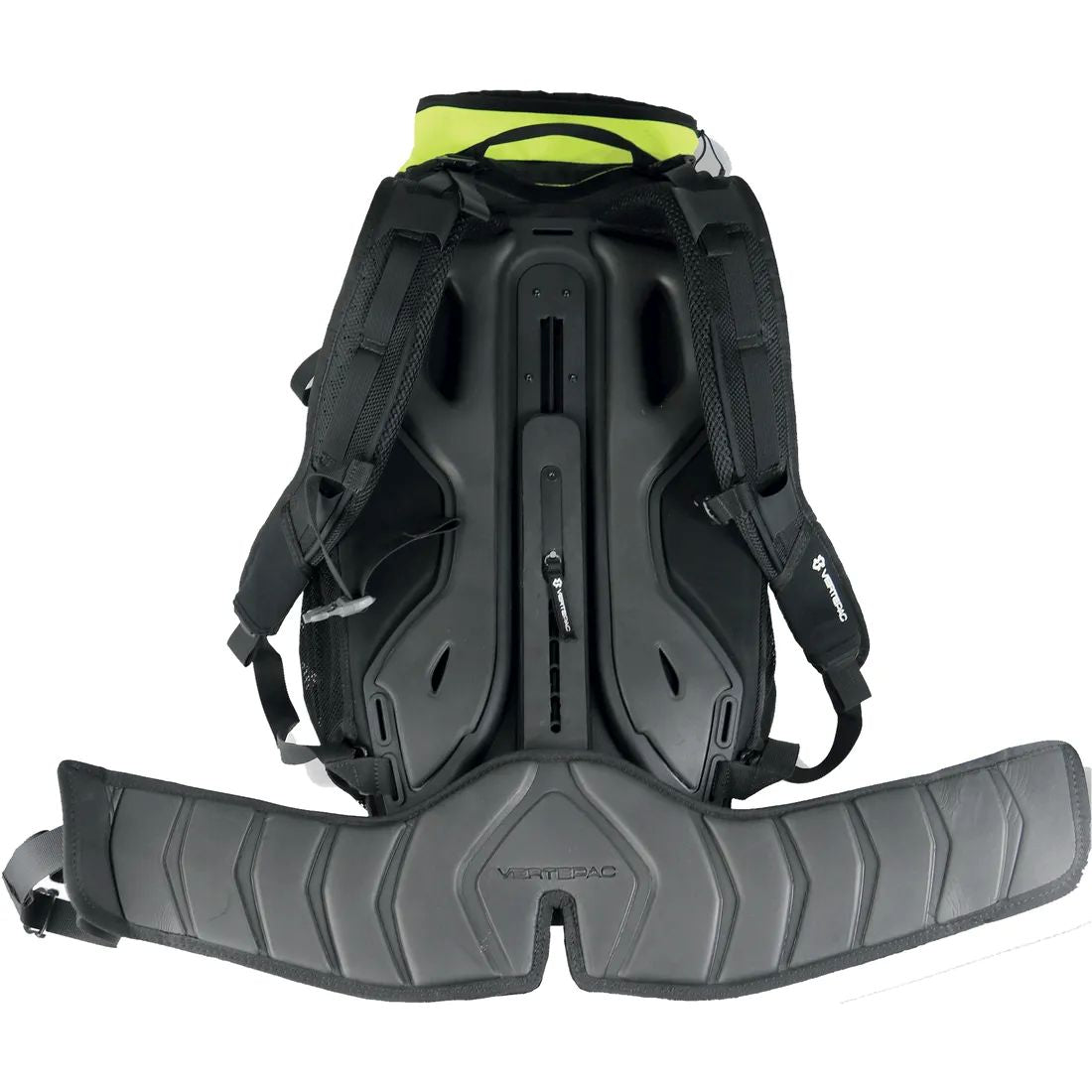 motorcycle backpack dane vertepac storage bag portable black yellow riding alpine touring adventure adv open back
