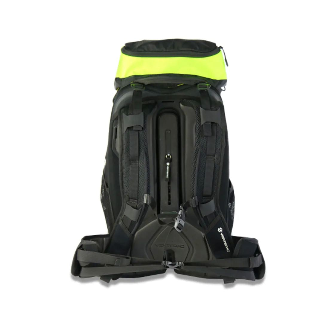 motorcycle backpack dane vertepac storage bag portable black yellow riding alpine touring adventure adv back